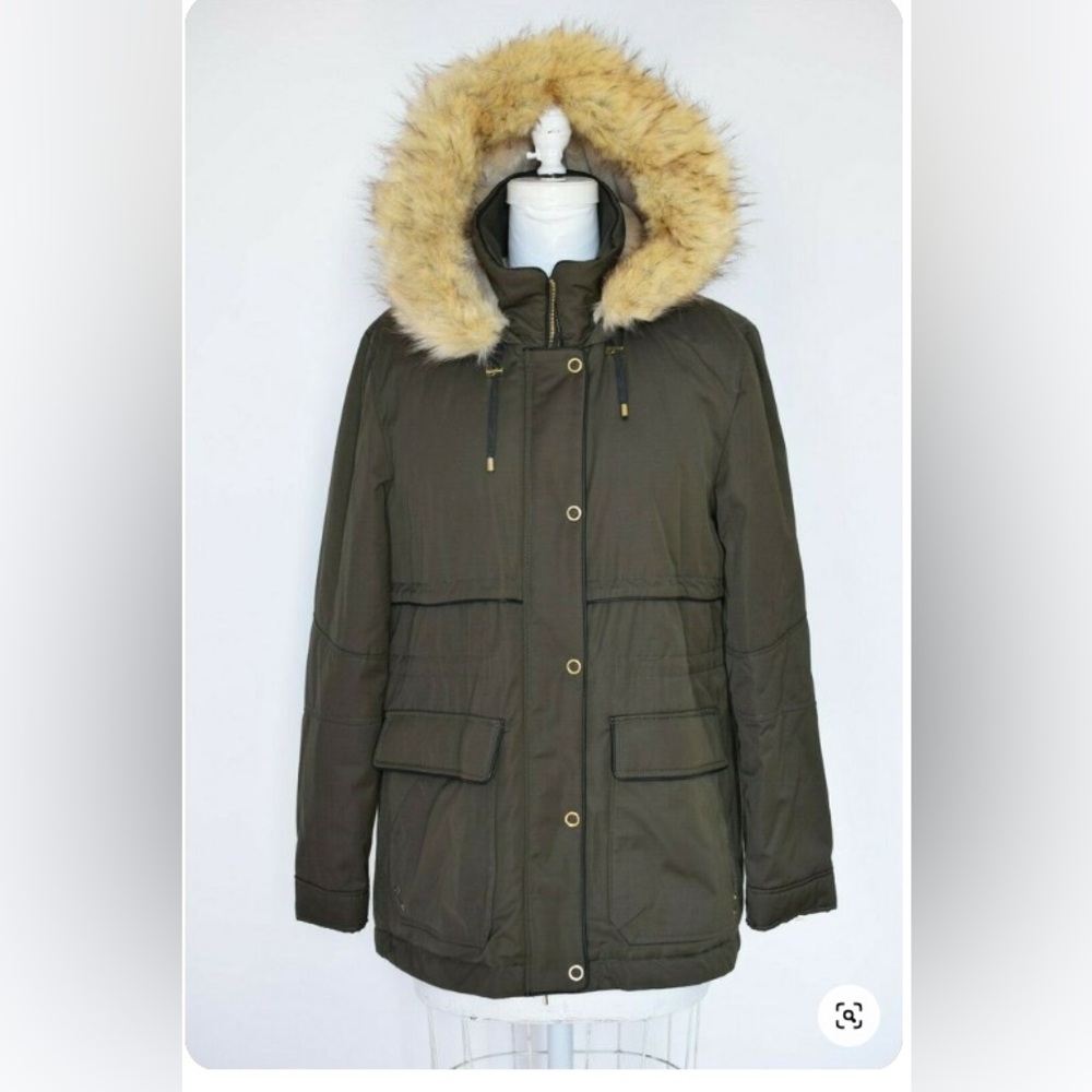 🧥Zara Trafaluc Faux Fur, Hooded Winter Coat Size XS